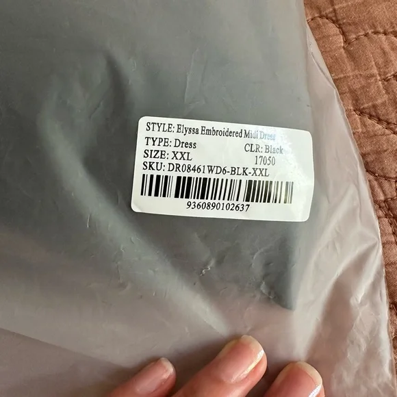 Meshki Black Strapless Maxi Dress - Picture 9 of 10